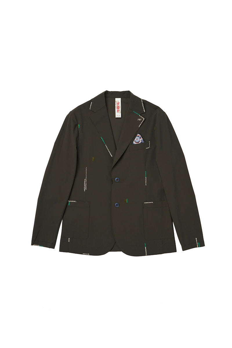 【25SS日本別注】Handmade Embroidery Eazy Jacket / Col：MILITARE