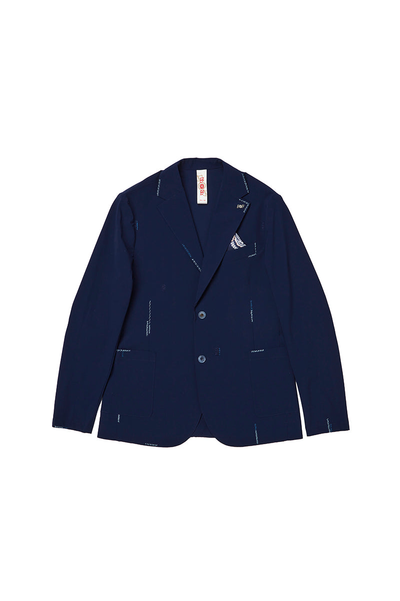 【25SS日本別注】Handmade Embroidery Eazy Jacket / Col：BLU