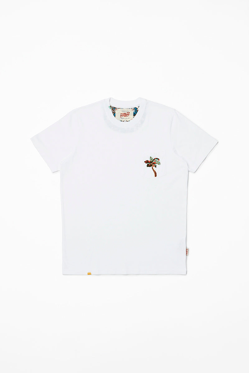 【25SS新作】Handmade Embroidery T-Shirt №074753019 / Col：BIANCO