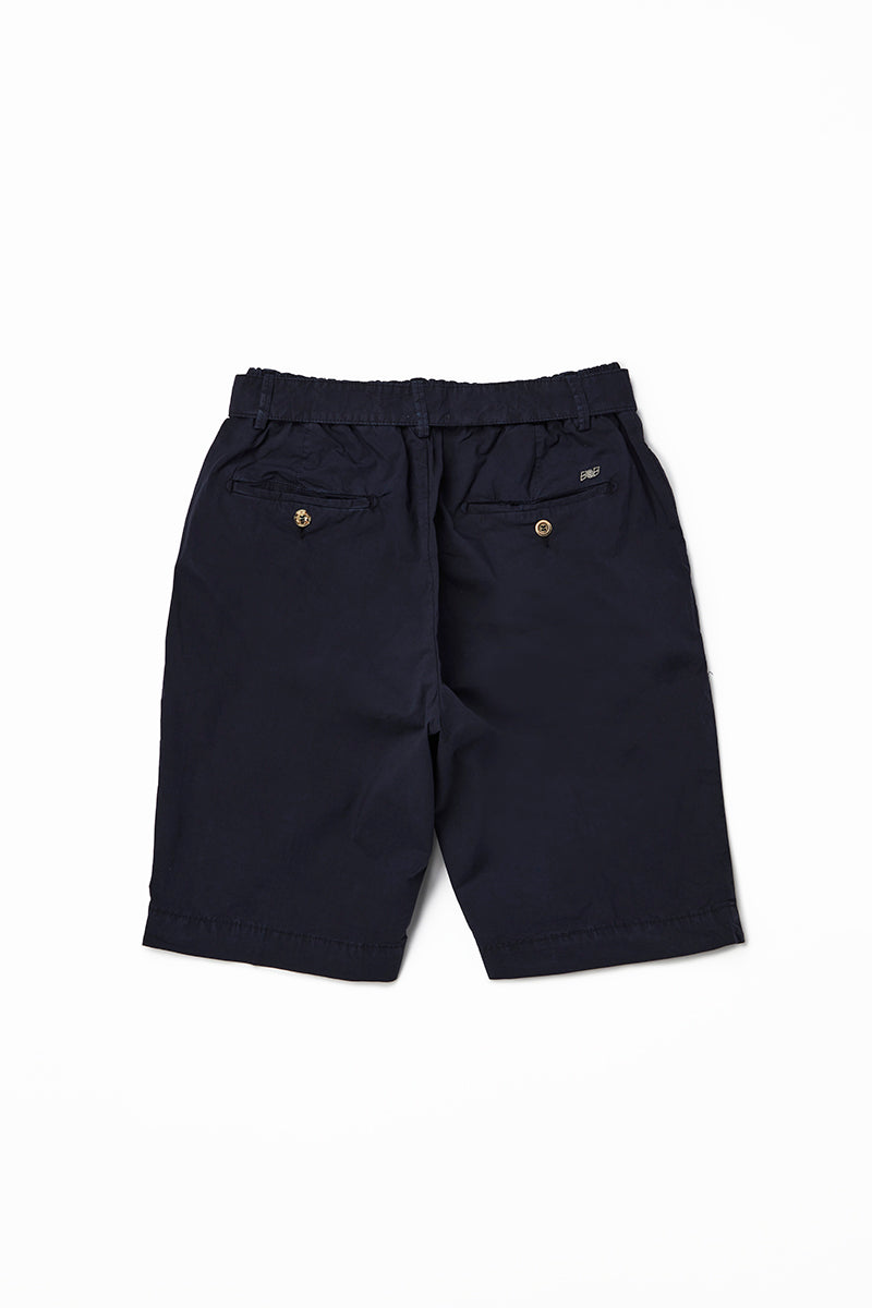 【25SS新作】Belted Short Pants / Col：BLU ネイビー