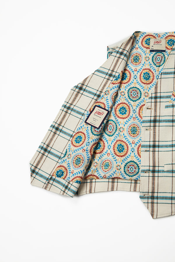 チェックパターンジレ / Col：VAR1 グリーンチェック