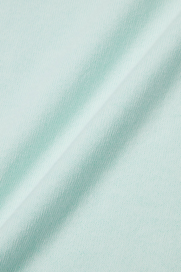 ガーメントダイニットTシャツ  / Col：ACQUA アクアブルー