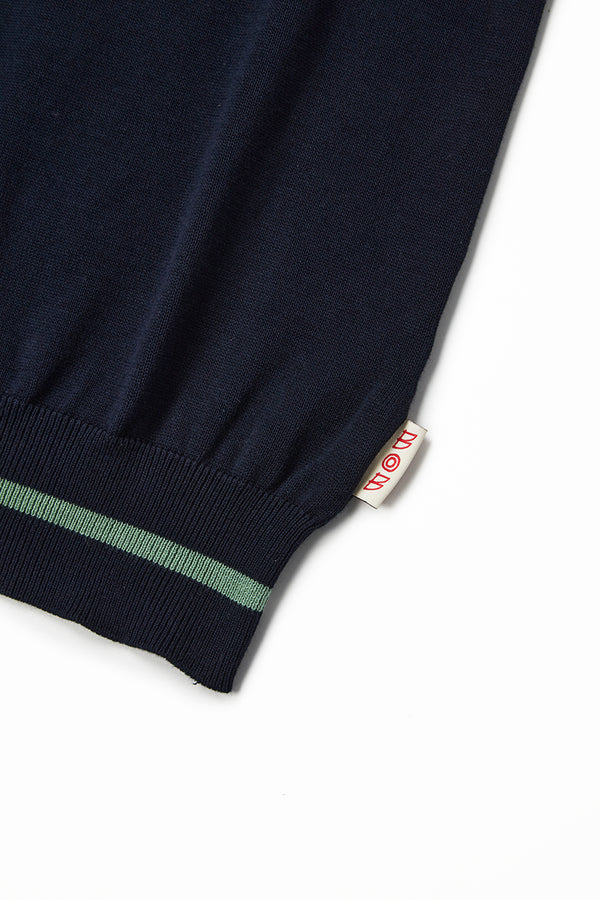 カラーブロックニットTシャツ / Col：BEIGE　ベージュ