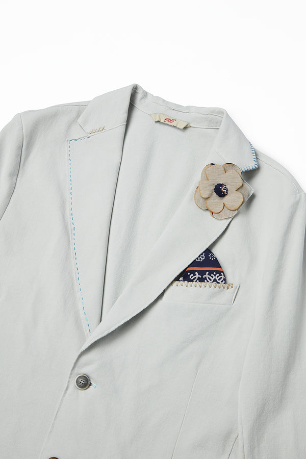 ハンドステッチライトジャケット / Col：PERLA パールグレー