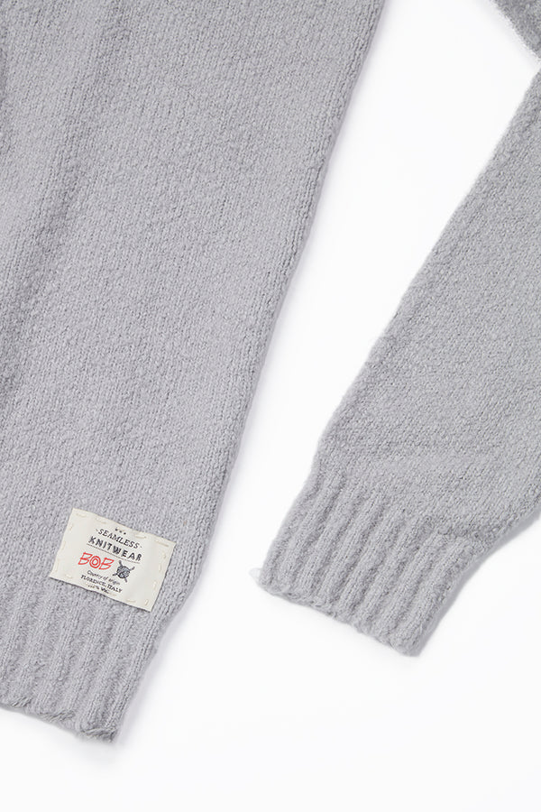 MILL クラフトマンズコットンニットプルオーバー / COL：GRIGIO グレー系