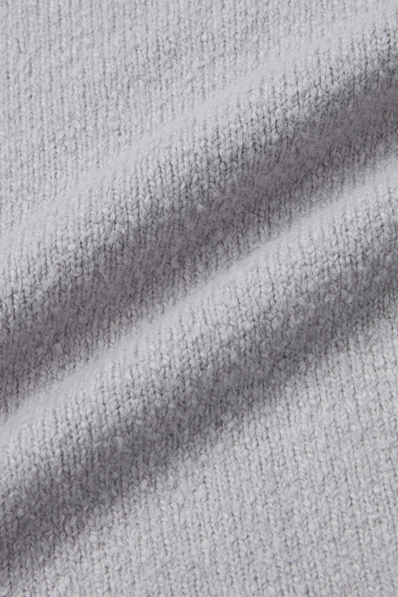 MILL クラフトマンズコットンニットプルオーバー / COL：GRIGIO グレー系