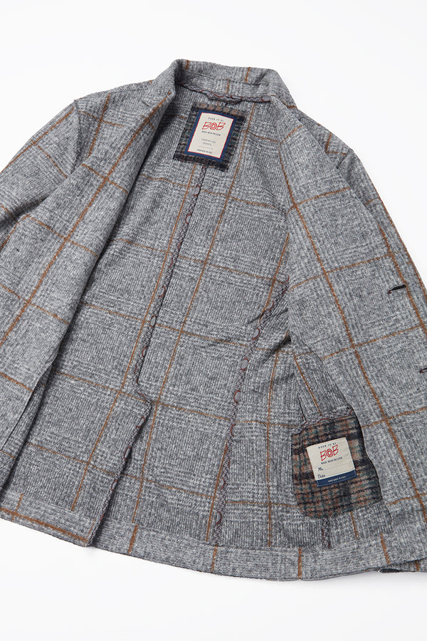 DOVER172 ポケッタブル ライトウールジャケット / Col：VAR2 グレー系