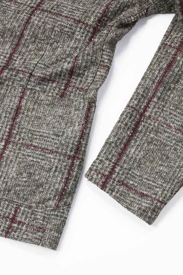 DOVER172 ポケッタブル ライトウールジャケット / Col：VAR1 カーキ系