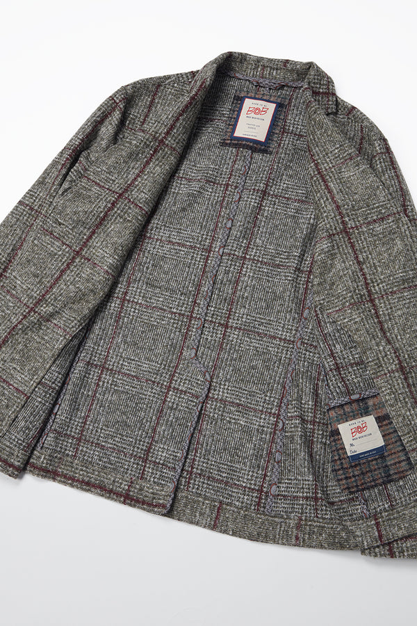 DOVER172 ポケッタブル ライトウールジャケット / Col：VAR1 カーキ系