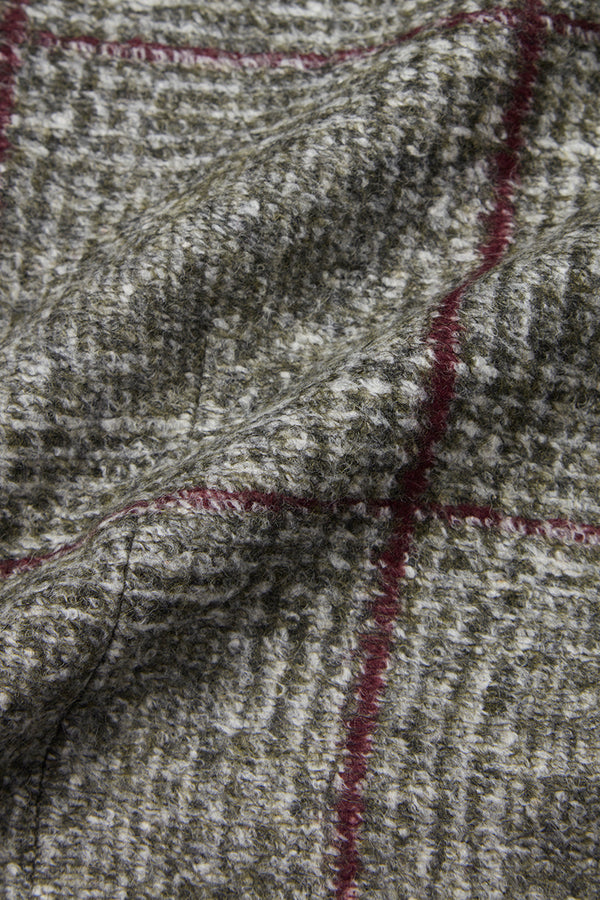 DOVER172 ポケッタブル ライトウールジャケット / Col：VAR1 カーキ系