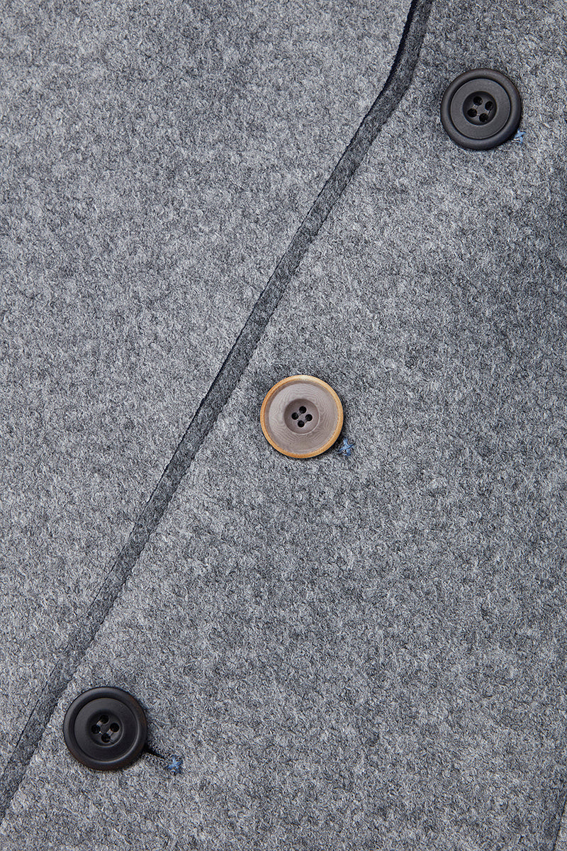 AND153 ボンディングチェスターコート / COL：CENERE グレー系