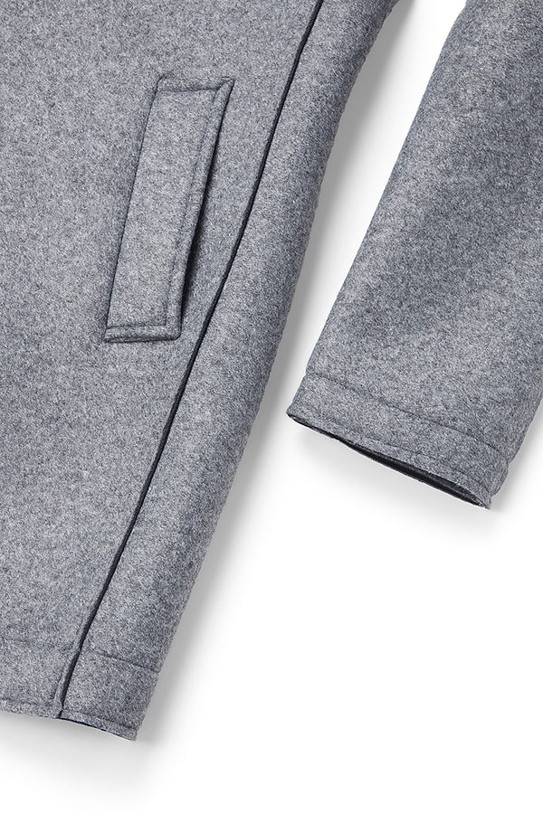 AND153 ボンディングチェスターコート / COL：CENERE グレー系