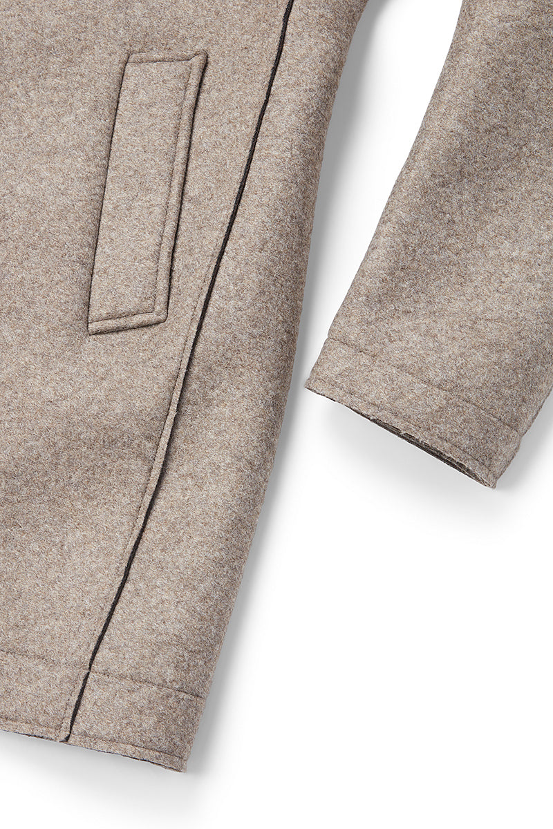 AND153 ボンディングチェスターコート / COL：TORTORA ベージュ