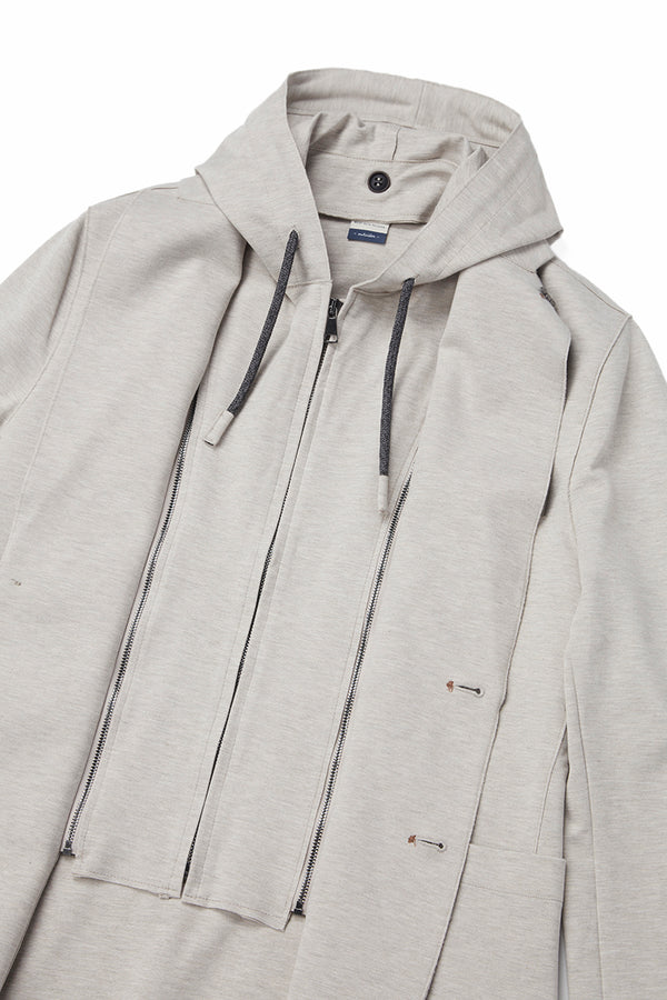 ROB114 デタッチャブルフード ライトジャケット / Col：ECRU オフホワイト系