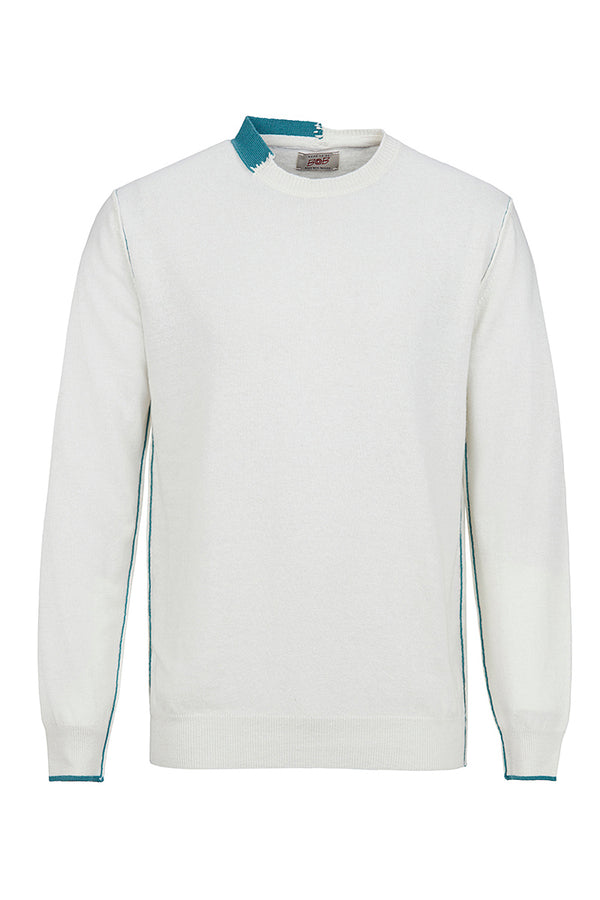 ARIC カシミヤブレンドハイゲージニット / COL：LATTE ホワイト系