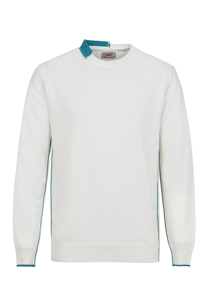 ARIC カシミヤブレンドハイゲージニット / COL：LATTE ホワイト系