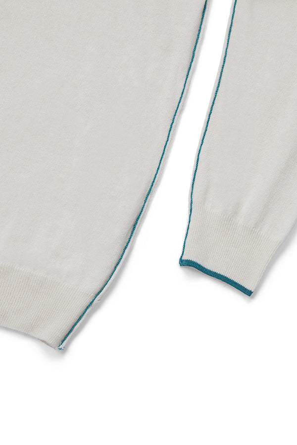 ARIC カシミヤブレンドハイゲージニット / COL：LATTE ホワイト系