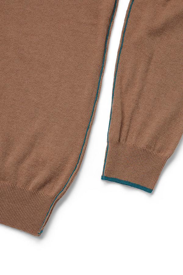 ARIC カシミヤブレンドハイゲージニット / COL：BEIGE ベージュ系