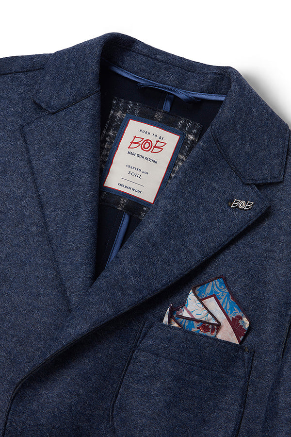 KI156 ボンディングジャケット / Col：JEANS ブルー系