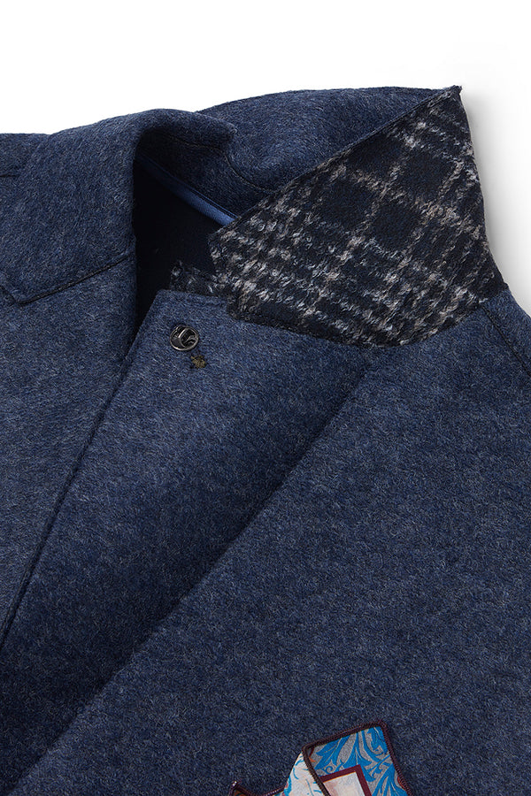 KI156 ボンディングジャケット / Col：JEANS ブルー系