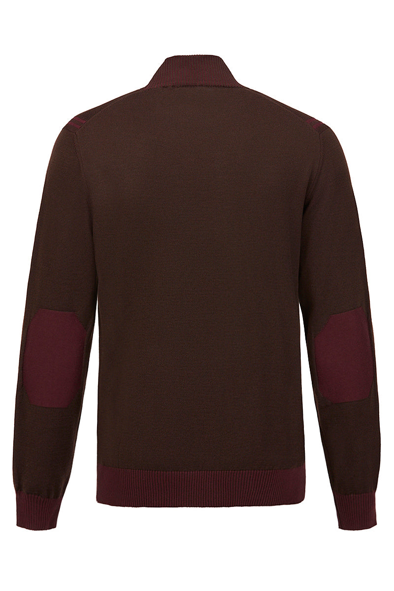 LUBE リバーシブルハイネックニット / COL：MORO＆BORDEAUX ブラウン＆ボルドー