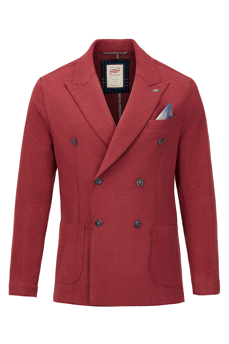 BING159JP ライトボンディング ダブルブレストジャケット / Col：LAMPONE ラズベリー