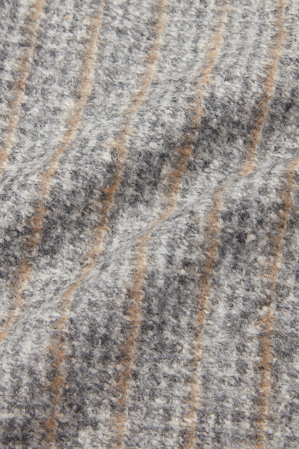 HARLOW203 シャドーストライプライトウールジャケット  / Col：VAR1 グレー系