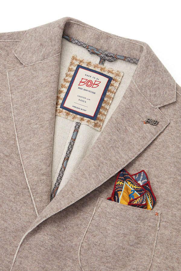 SOFT139 ライトボンディングジャケット / Col：COL1 グレイッシュベージュ