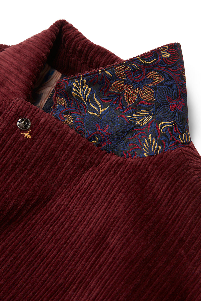 TACK118 コーデュロイマテリアル ジャケット  / Col：BORDEAUX