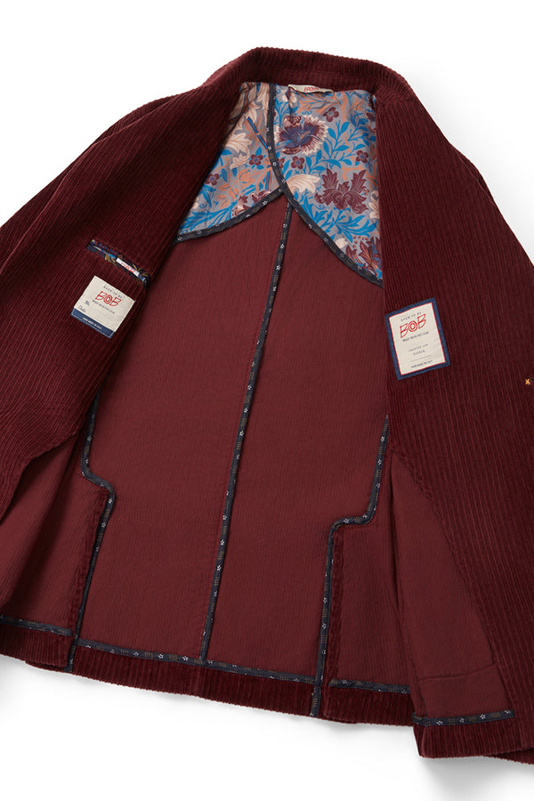 TACK118 コーデュロイマテリアル ジャケット  / Col：BORDEAUX