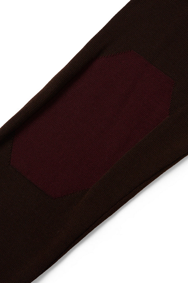 LUBE リバーシブルハイネックニット / COL：MORO＆BORDEAUX ブラウン＆ボルドー