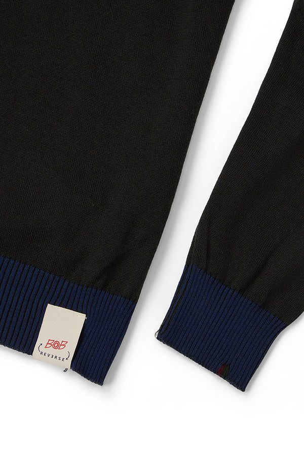 LUBE リバーシブルハイネックニット / COL：BOSCO＆CHINA ダークグリーン＆ダークブルー