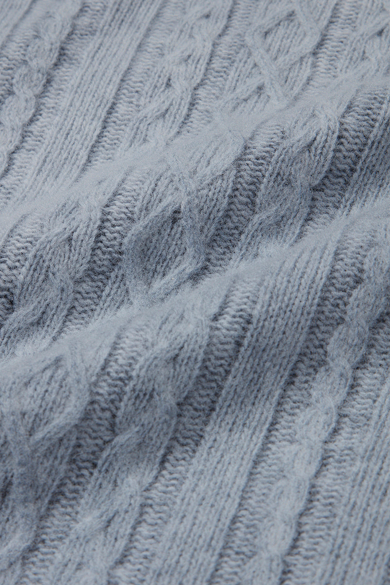 FORT フェードケーブルタートルネックニット / COL：BLU ブルー系 BOB