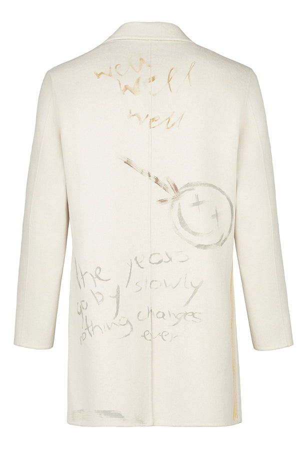 OPEN ハンドペイントデザインチェスターコート / COL：PANNA