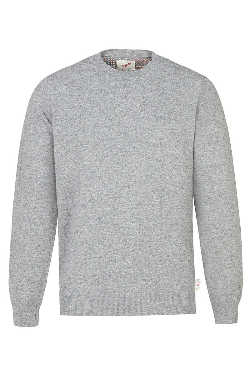 FOSTER カシミヤブレンドプレーンハイゲージニット / COL：ACCIAIO グレー系