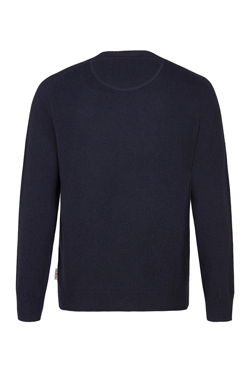 FOSTER カシミヤブレンドハイゲージニット / COL：NAVY ネイビー系 BOB