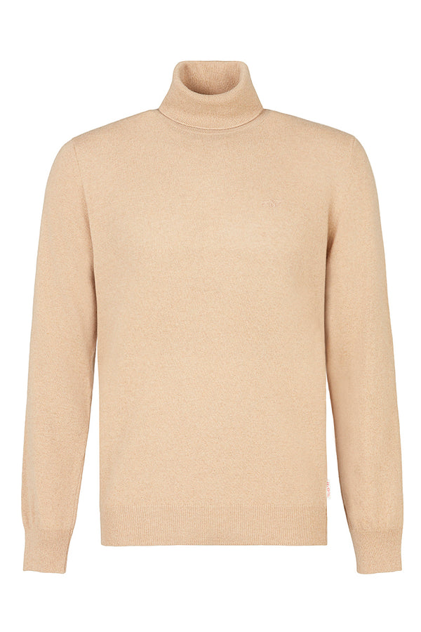 RIVER カシミヤブレンドタートルネックニット / COL：LATTE ホワイト系