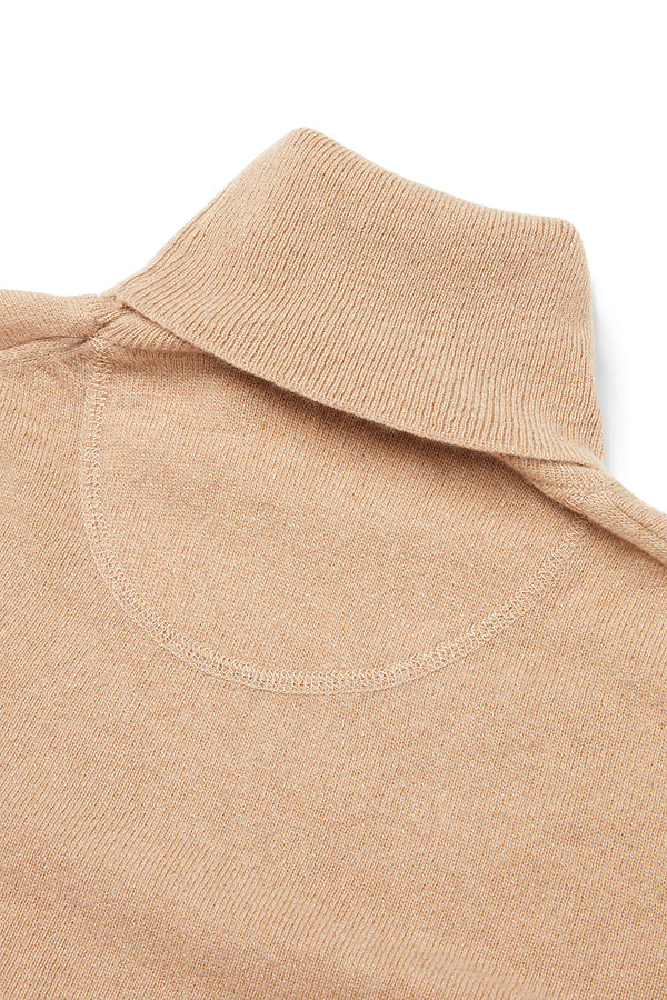 RIVER カシミヤブレンドタートルネックニット / COL：BEIGE ベージュ系