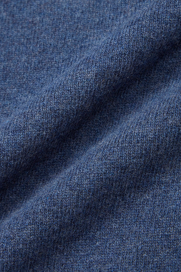 RIVER カシミヤブレンドタートルネックニット / COL：JEANS インディゴ系