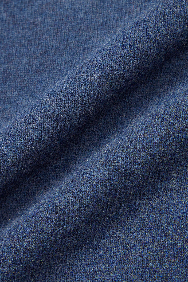 RIVER カシミヤブレンドタートルネックニット / COL：JEANS インディゴ系