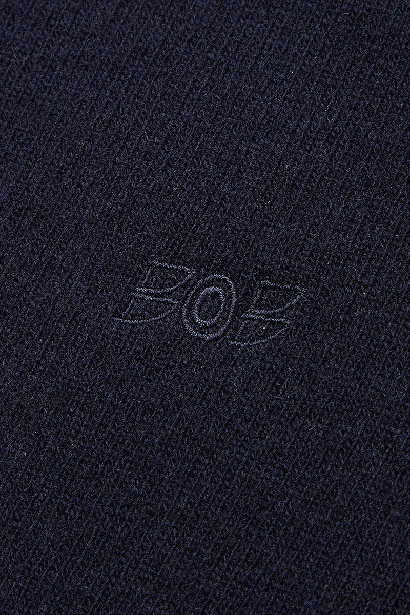 FOSTER カシミヤブレンドハイゲージニット / COL：NAVY ネイビー系