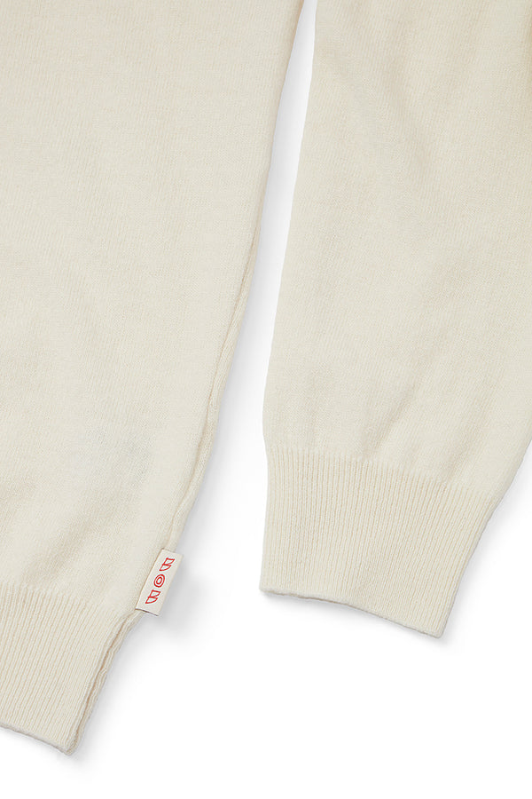 FOSTER カシミヤブレンドハイゲージニット / COL：LATTE ホワイト系