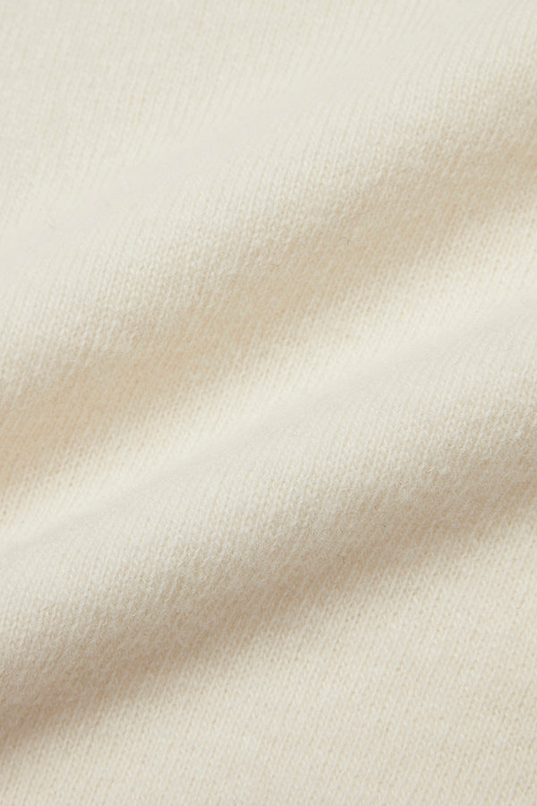 FOSTER カシミヤブレンドハイゲージニット / COL：LATTE ホワイト系