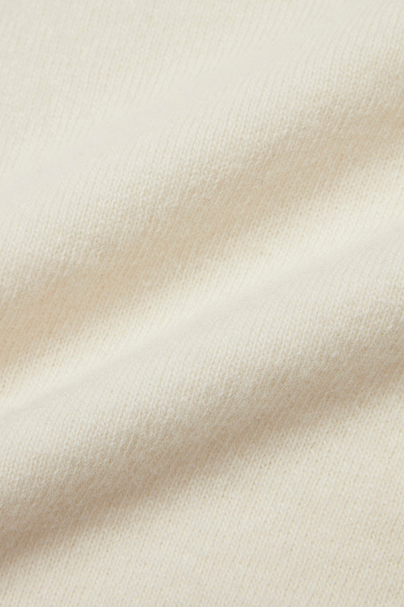 FOSTER カシミヤブレンドハイゲージニット / COL：LATTE ホワイト系