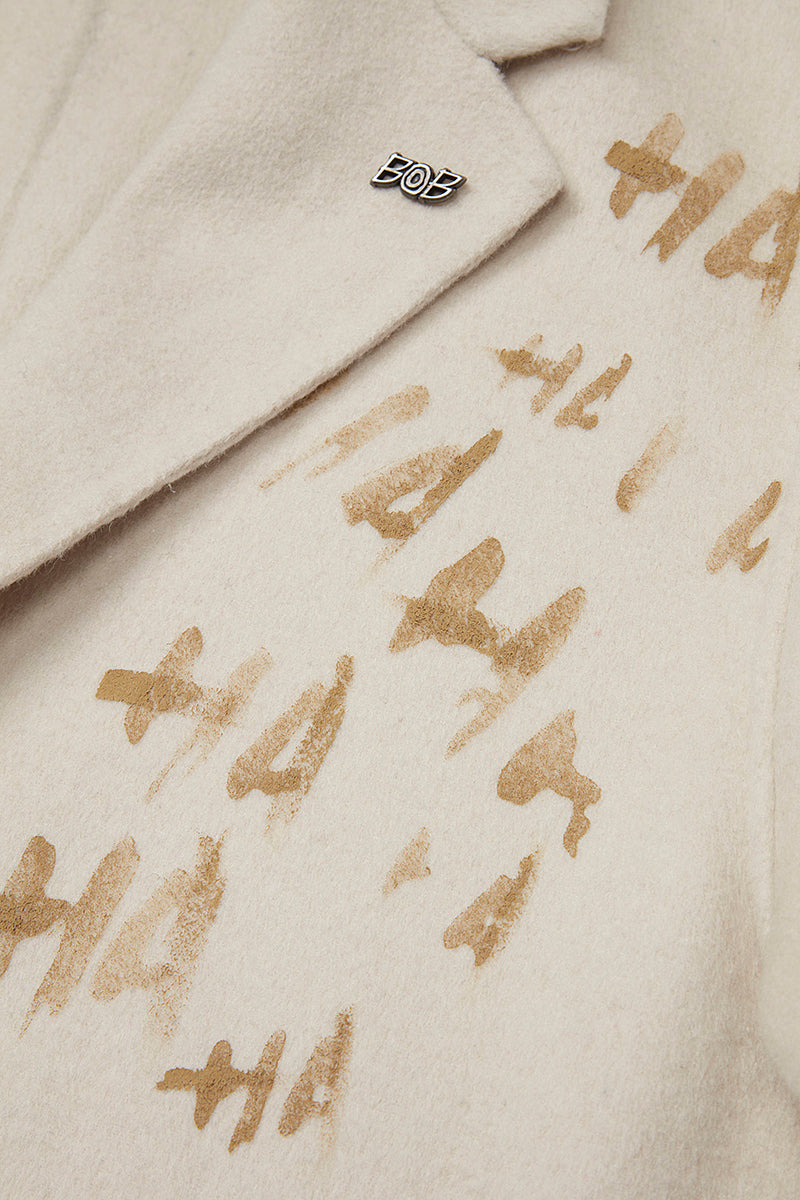 OPEN ハンドペイントデザインチェスターコート / COL：PANNA