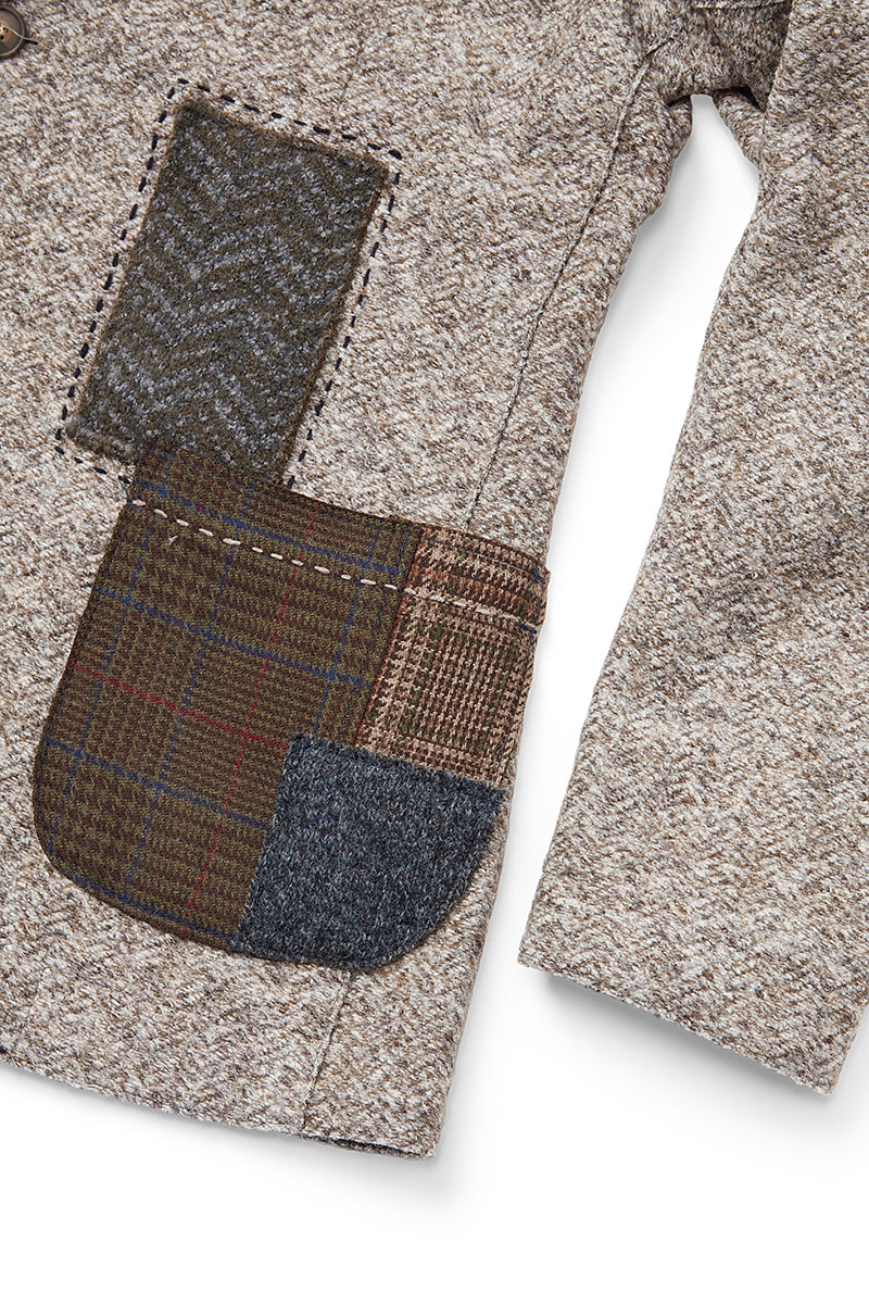 MARDEN173 パッチワークパターン ジャケット / Col：NOCE