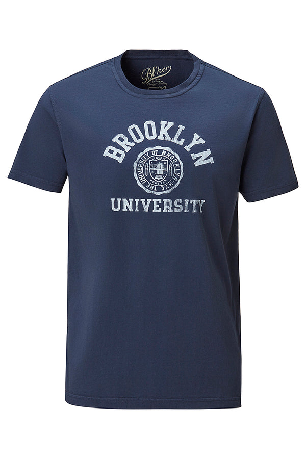 【B’lKER】 カレッジロゴロゴTシャツ / Col：FADED BLK フェードブラック