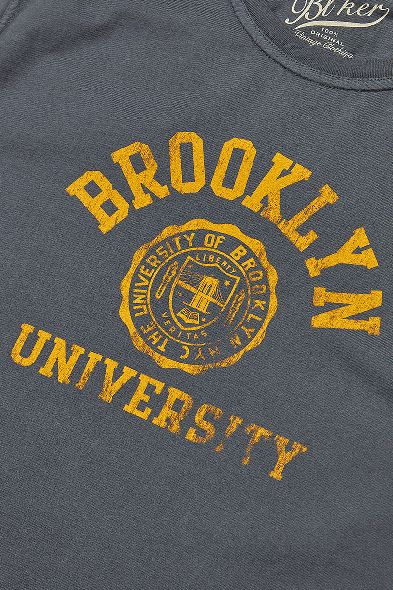 【B’lKER】 カレッジロゴロゴTシャツ / Col：FADED BLK フェードブラック