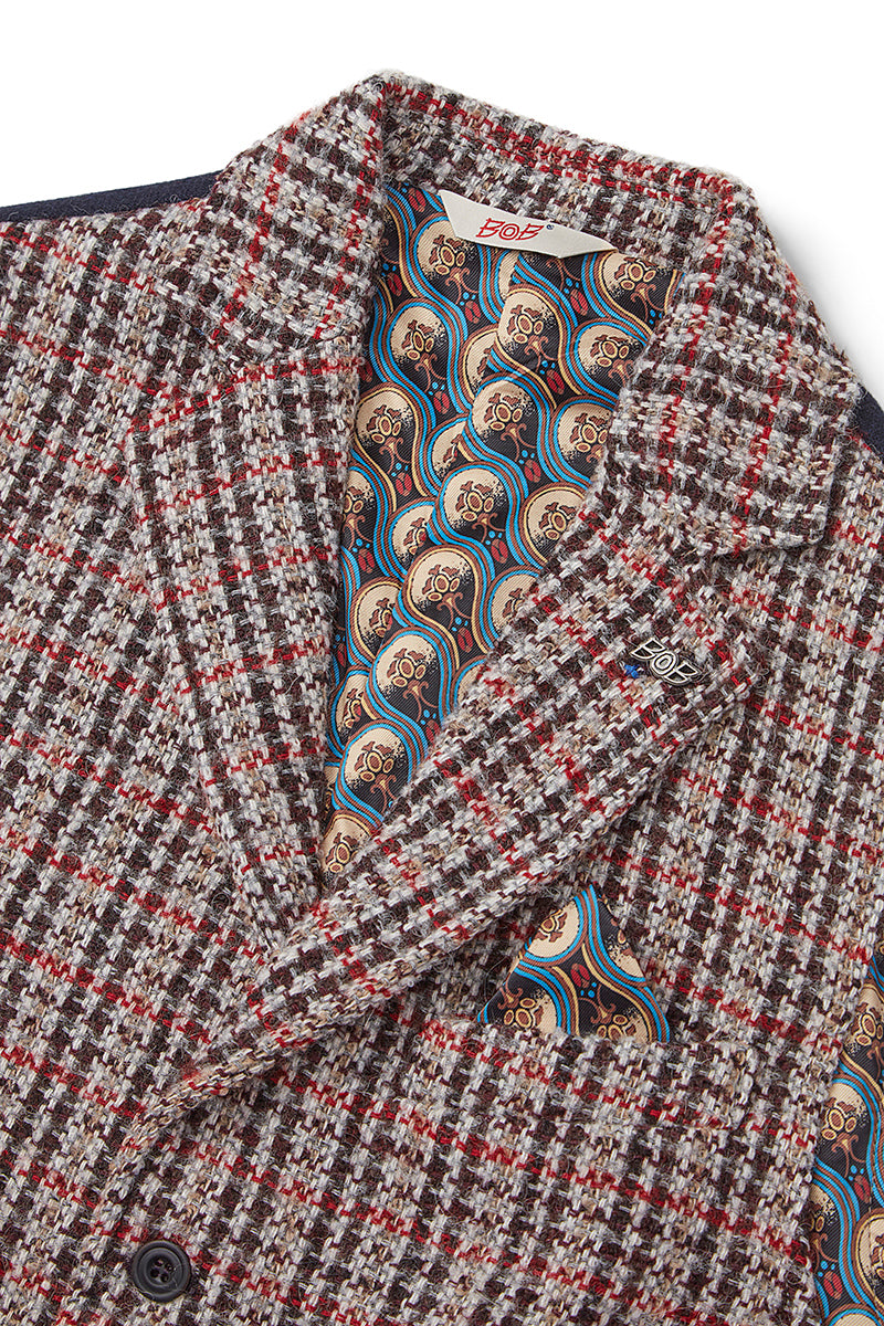 OFF123 ガンクラブチェックパターンジレ / COL：VAR3 レッド系