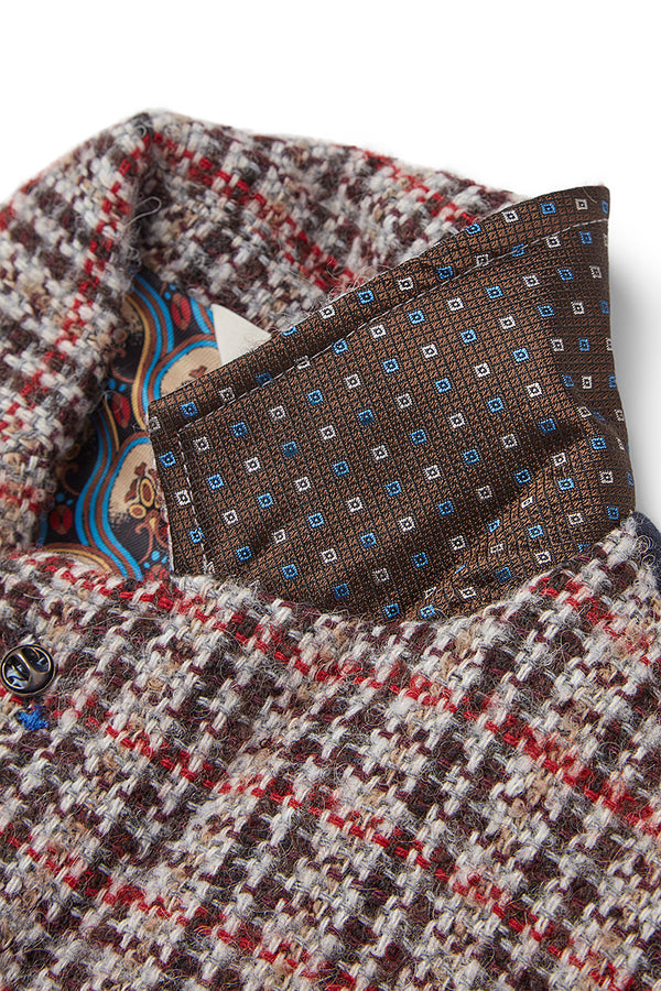 OFF123 ガンクラブチェックパターンジレ / COL：VAR3 レッド系